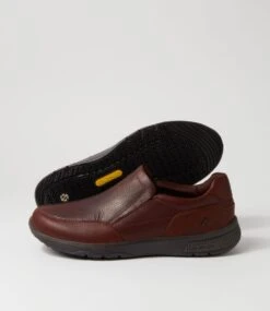 Steel Dark Brown Tumble Leather Flat Shoes -Lynx Shoes Shop CF10754E25DL 6