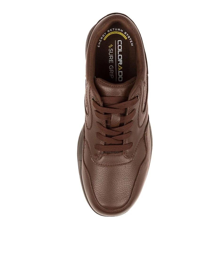 Reset Lace Brown Tumble Leather Lace Up Flats 7 Reset Lace Brown Tumble Leather Lace Up Flats - Image 5