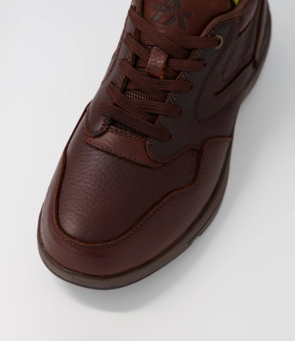 Reset Lace M Chocolate Tumble Leather Flat Shoes 6 Reset Lace M Chocolate Tumble Leather Flat Shoes - Image 4