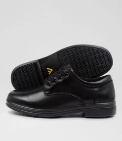 Solar Snr B Black Leather -Lynx Shoes Shop CF10829BLALE 4