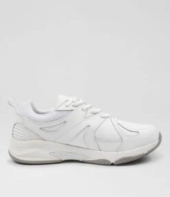 Tempo Snr White Leather 9 Tempo Snr White Leather -Lynx Shoes Shop CF10833WHILE 4
