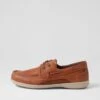 Askit Cognac Tumble Leather Boat Shoes -Lynx Shoes Shop CF10919T07DL 2