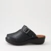 Niliya Black Leather Clogs -Lynx Shoes Shop CF11088BLALE 2