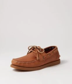 Overboard Tan Crazyhorse Leather Boat Shoes -Lynx Shoes Shop CF11185TANQB 3