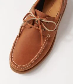 Overboard Tan Crazyhorse Leather Boat Shoes -Lynx Shoes Shop CF11185TANQB 5
