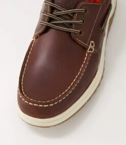 Gull Dark Brown Pull Up Leather Boat Shoes -Lynx Shoes Shop CF11330E255Y 5