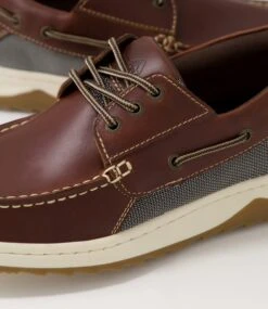 Gull Dark Brown Pull Up Leather Boat Shoes -Lynx Shoes Shop CF11330E255Y 6