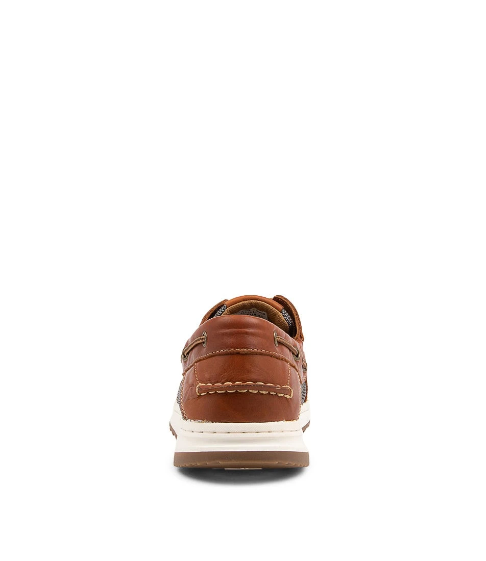Gull Tan Leather Boat Shoes 5 Gull Tan Leather Boat Shoes - Image 3
