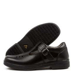 Spire Jnr Black Leather -Lynx Shoes Shop CF11345BLALE 5