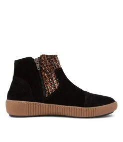 Redo Black Multi Suede Ankle Boots -Lynx Shoes Shop CF11419BBITU 5