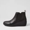 Blinkie Black Leather Ankle Boots -Lynx Shoes Shop CF11439B75LE 2