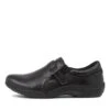 Glossi Black Leather Flat Shoes -Lynx Shoes Shop CF11451B75LE 4
