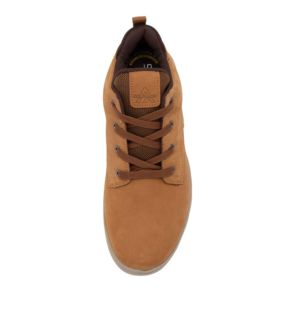 Yrmate Mid Tan Leather Lace-up Sneakers 7 Yrmate Mid Tan Leather Lace-up Sneakers - Image 5