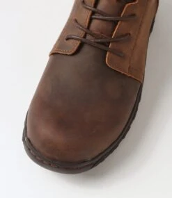 Panama Dark Brown Nubuck Lace Up Boots -Lynx Shoes Shop CF11507E25AG 5