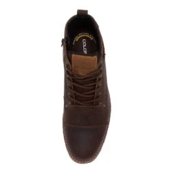 Bronx Brown Leather Lace Up Boots -Lynx Shoes Shop CF11511BROQB 6