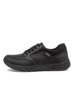 Struth Black Black Leather Sneakers