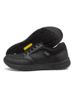 Struth Black Black Leather Sneakers -Lynx Shoes Shop CF11517BLAQB 5