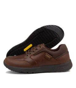 Struth Dark Brown Leather Sneakers -Lynx Shoes Shop CF11517E25QB 5