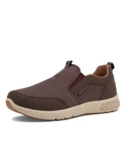 Saka Brown Fabric Sneakers -Lynx Shoes Shop CF11518BROAA 2