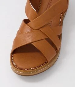 Jitare Tan Leather Sandals -Lynx Shoes Shop CF11555TANLE 5
