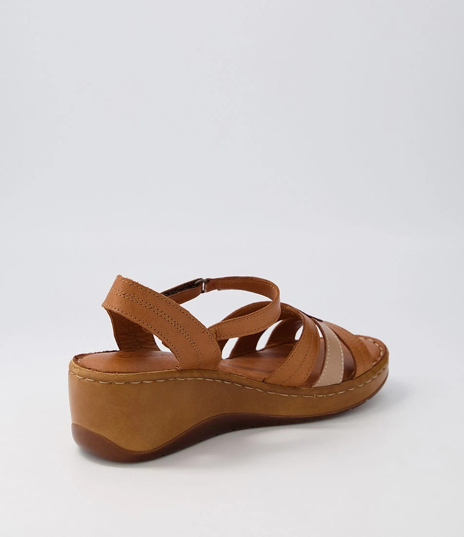 Jilow Tan Multi Sandals 5 Jilow Tan Multi Sandals - Image 3