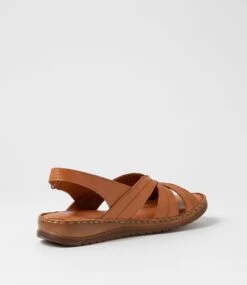 Kaif Tan Leather Sandals -Lynx Shoes Shop CF11559TANLE 4