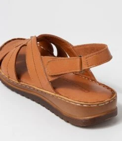 Kaif Tan Leather Sandals -Lynx Shoes Shop CF11559TANLE 6