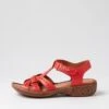 Udomer Blood Orange Leather Sandals -Lynx Shoes Shop CF11570O90LE 2