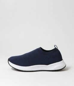 Gigi Navy Mesh Sneakers