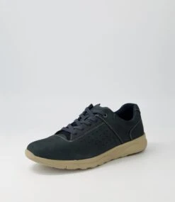 Mollard Navy Nubuck Sneakers -Lynx Shoes Shop CF11672DBYAG 3