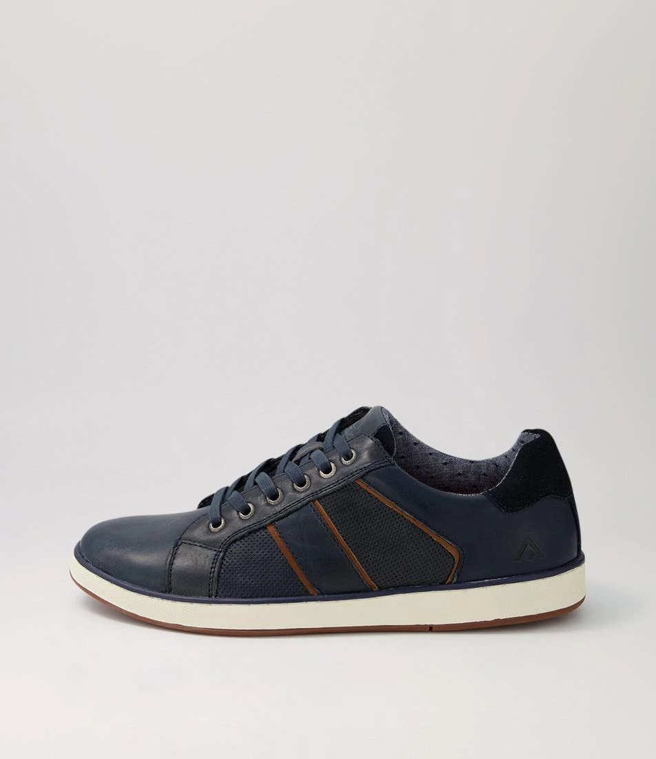 Imp Navy Pull Up Leather Sneakers 3 Imp Navy Pull Up Leather Sneakers