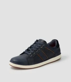Imp Navy Pull Up Leather Sneakers 8 Imp Navy Pull Up Leather Sneakers -Lynx Shoes Shop CF11675DBY5Y 3