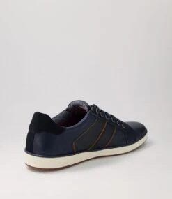 Imp Navy Pull Up Leather Sneakers 9 Imp Navy Pull Up Leather Sneakers -Lynx Shoes Shop CF11675DBY5Y 4