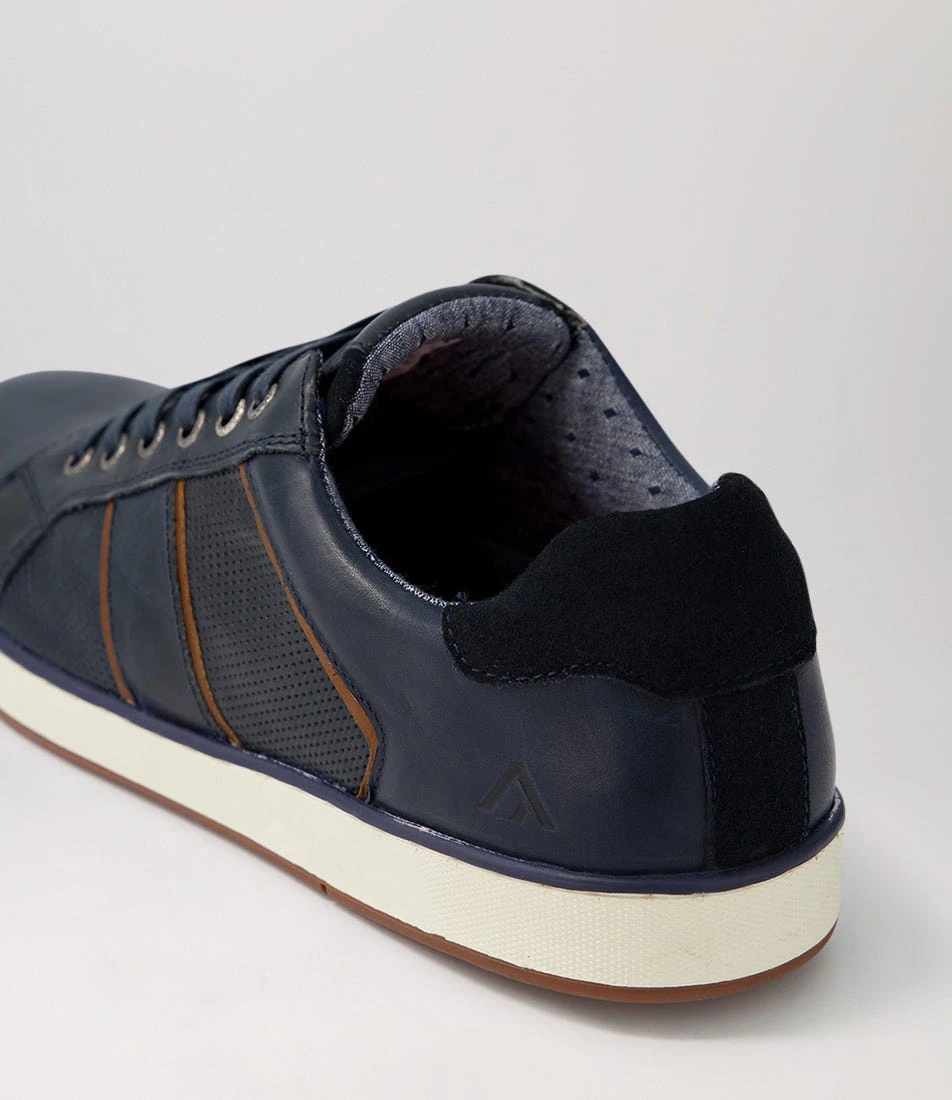 Imp Navy Pull Up Leather Sneakers 7 Imp Navy Pull Up Leather Sneakers - Image 5