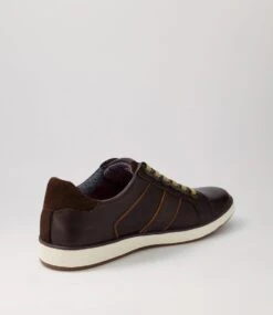 Imp Dark Brown Pull Up Leather Sneakers -Lynx Shoes Shop CF11675E255Y 4