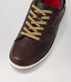 Imp Dark Brown Pull Up Leather Sneakers -Lynx Shoes Shop CF11675E255Y 5