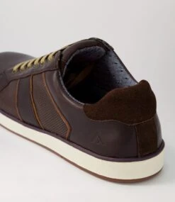 Imp Dark Brown Pull Up Leather Sneakers -Lynx Shoes Shop CF11675E255Y 6