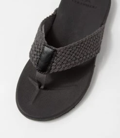 Cast Grey Fabric Thongs -Lynx Shoes Shop CF11676GRYFA 5