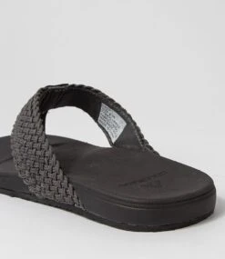 Cast Grey Fabric Thongs -Lynx Shoes Shop CF11676GRYFA 6