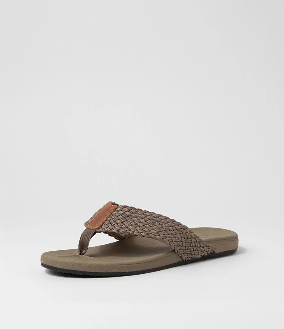 Cast Taupe Fabric Thongs 4 Cast Taupe Fabric Thongs - Image 2