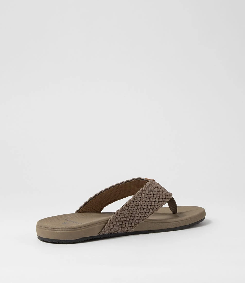 Cast Taupe Fabric Thongs 5 Cast Taupe Fabric Thongs - Image 3