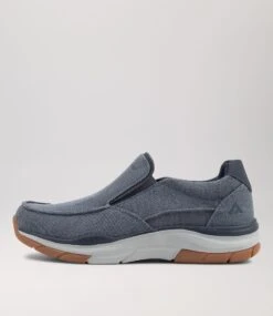 Zibo Dark Navy Canvas Sneakers