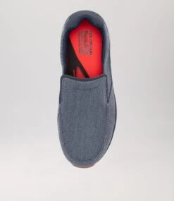 Zibo Dark Navy Canvas Sneakers -Lynx Shoes Shop CF11685D98CA 6