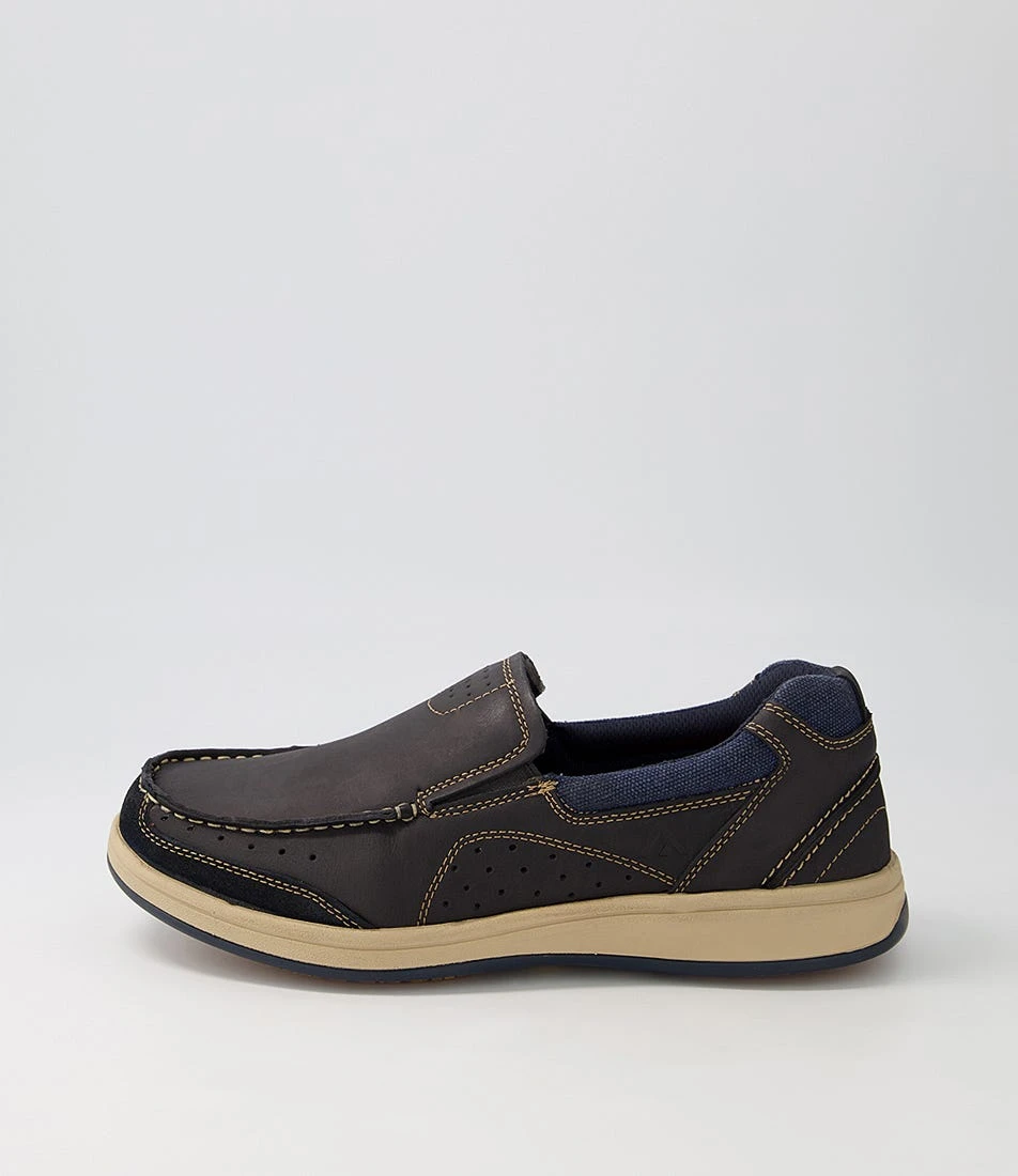 Cebu Navy Oil Nubuck Flat Shoes 3 Cebu Navy Oil Nubuck Flat Shoes