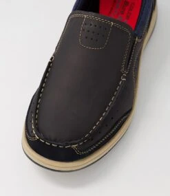 Cebu Navy Oil Nubuck Flat Shoes 10 Cebu Navy Oil Nubuck Flat Shoes -Lynx Shoes Shop CF11689DBY1T 5