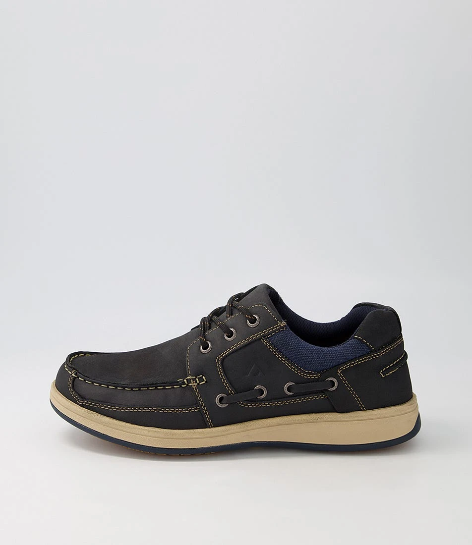 Coron Navy Oil Nubuck Boat Shoes 3 Coron Navy Oil Nubuck Boat Shoes