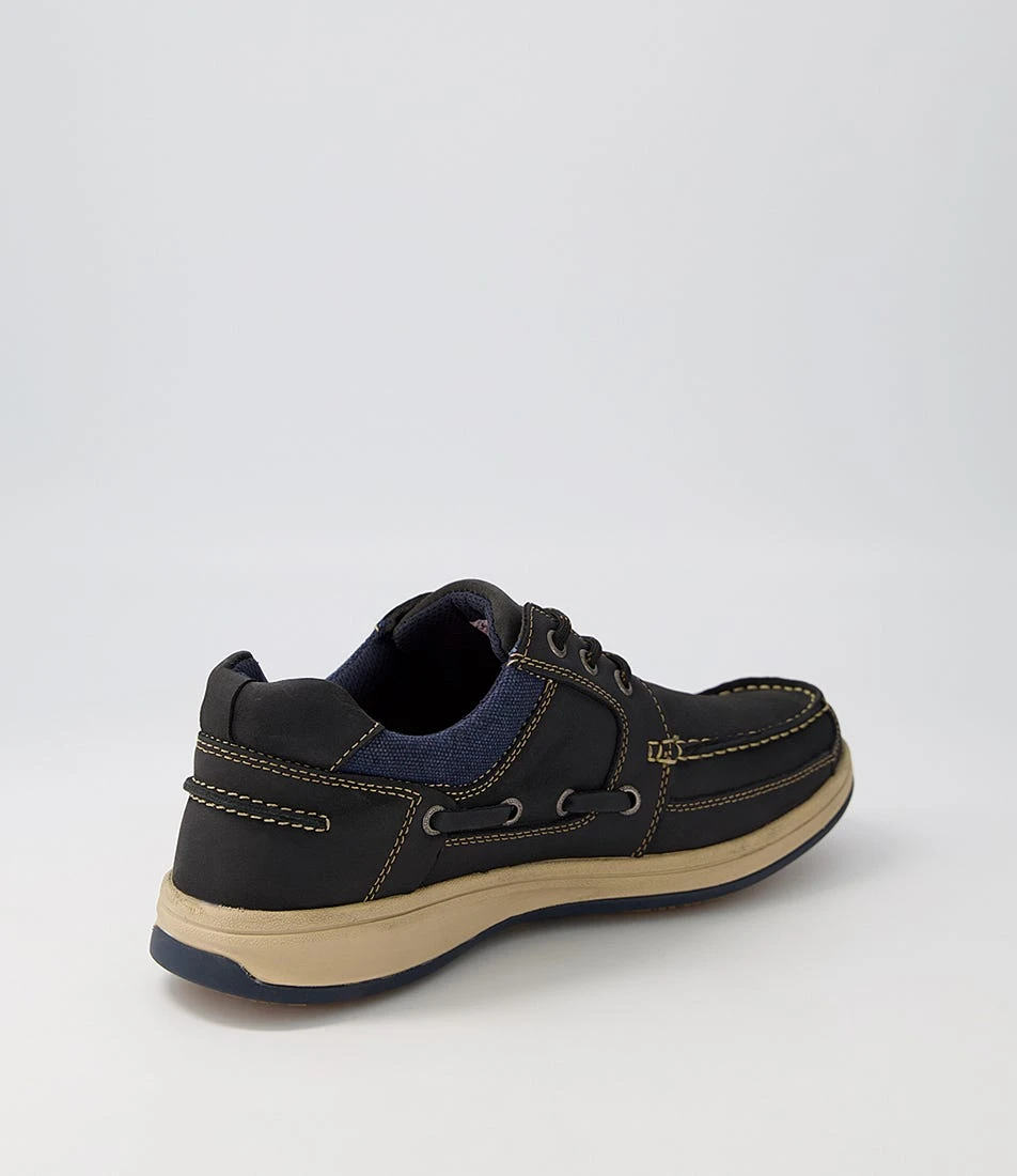 Coron Navy Oil Nubuck Boat Shoes 5 Coron Navy Oil Nubuck Boat Shoes - Image 3