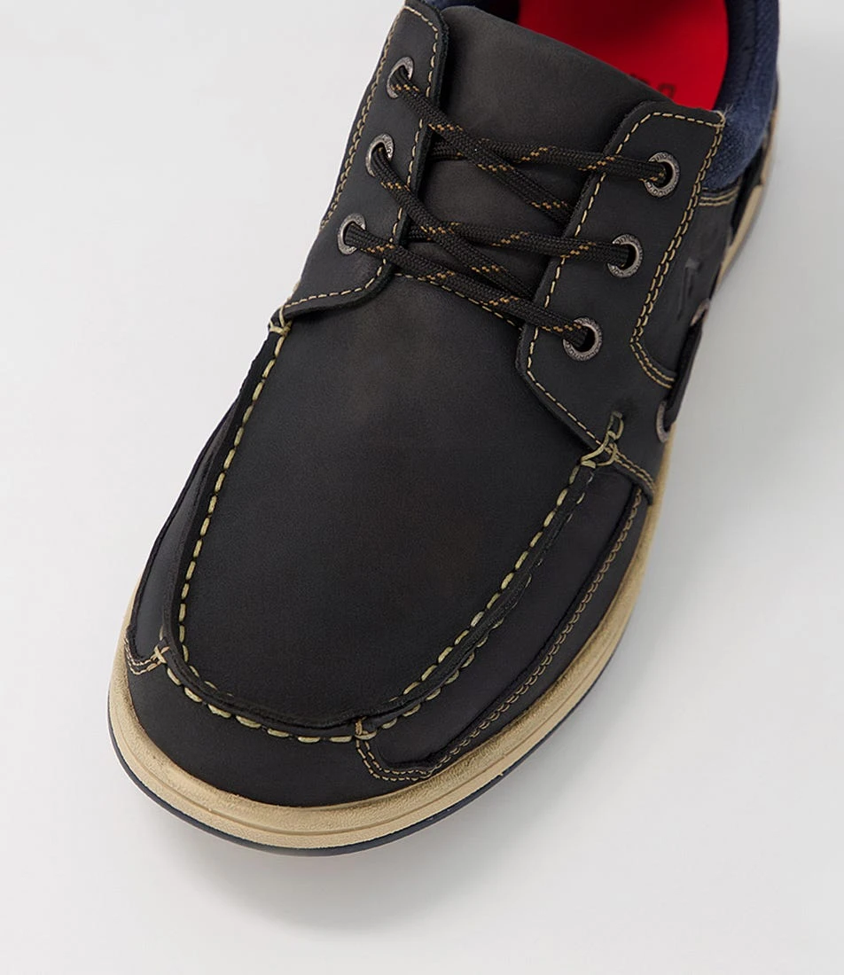 Coron Navy Oil Nubuck Boat Shoes 6 Coron Navy Oil Nubuck Boat Shoes - Image 4