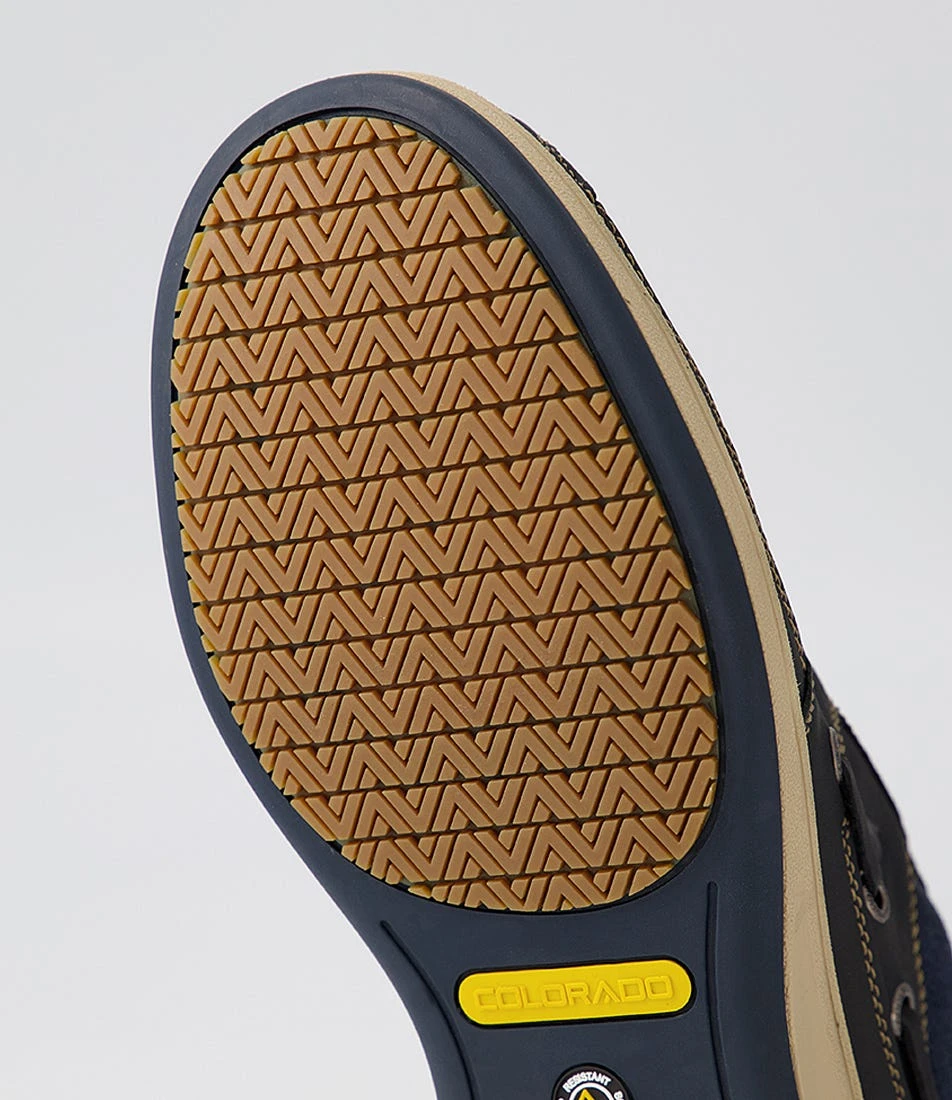 Coron Navy Oil Nubuck Boat Shoes 7 Coron Navy Oil Nubuck Boat Shoes - Image 5