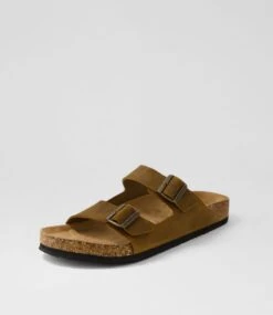 Karra Tobacco Oil Suede Slides 8 Karra Tobacco Oil Suede Slides -Lynx Shoes Shop CF11691E75RS 3
